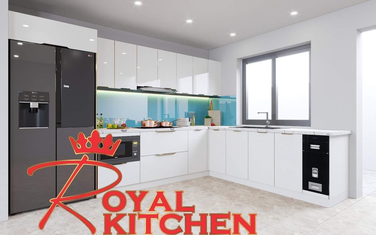 Tủ bếp cánh kính Royal Kitchen RK-10